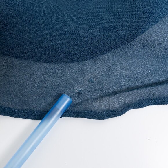 Ciao Lucia Giselle Dress Chiffon Jersey Maxi Black Blue - Picture 16 of 16